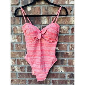 Robin Piccone one piece swimsuit size 8 color orange new without tag  no flaws a